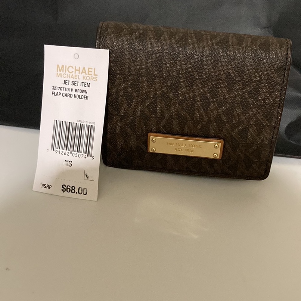 Michael Kors Jet Set Flap card Holder - Picture 2 of 11